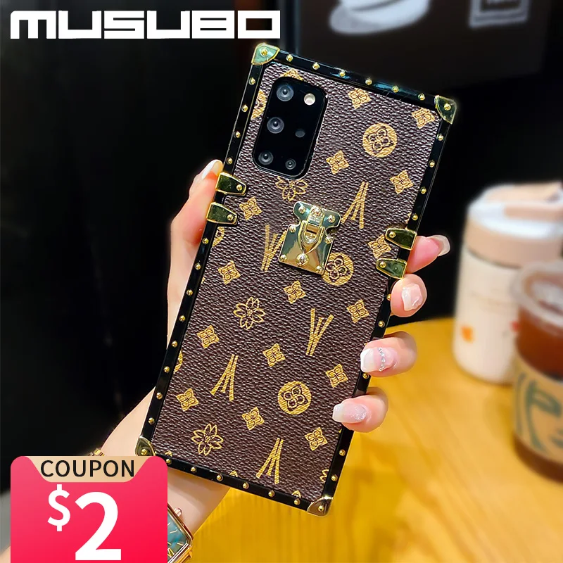 Роскошные Чехлы Musubo для Samsung Galaxy A03S F52 A52 A42 A32 5G A02 71 кожаный чехол S21 Ultra S20 Note 20 |