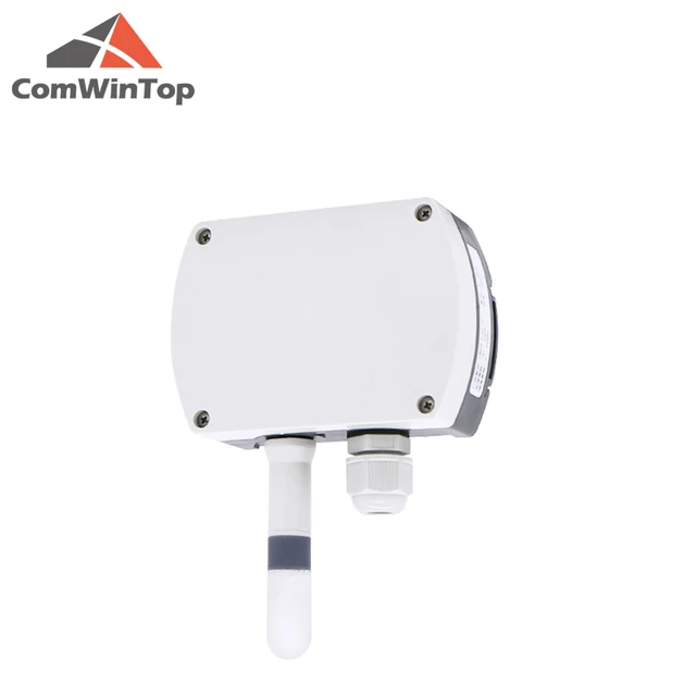 4-20mA RS485 Modbus wall-mounted temperature and humidity transmitter Sensor with display track installation 2