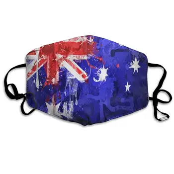 

Face Cloths Anti-Dust Mouth Cover Trendy Australia Flag Washable And Reusable Cloth Warm Windproof For Women Men Boys Girls Kids