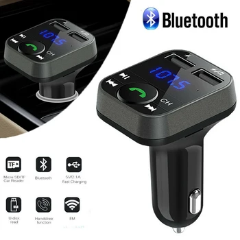 

Car Charger 12V Car FM Transmitter Universal Dual USB Fast Charging Car Mp3 Music Player for iPhone for Samsung for Xiaomi