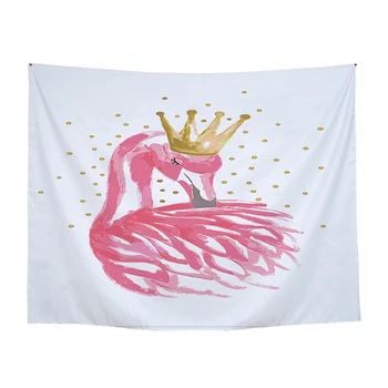 

100% Polyester Flamingo Printed Tapestry Wall Hanging Large Cactus Tapestry Blanket 200x150cm Carpet Bedroom Rug