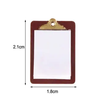 

Originaltree Mini Clip Board Lovely Paper Clipboard Kids Dollhouse Toy House Miniature Accessories For Kids Kawaii Paper Holder