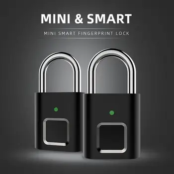 

Biometric Lock Semiconductor Lock Smart Door Lock USB Rechargeable Padlock Door Electronic Lock Intelligent Home Keyless Lock
