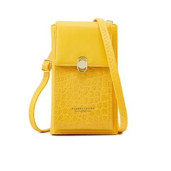 

Brand Designer PU Leather Crocodile Pattern Women Bag Soft Touch Female Shoulder Bag Girl Card Purse Wallet Phone pouch Ladies