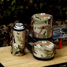 

Lightweight Creative Camouflage Picnic Gas Tank Storage Pouch Oxford Cloth Camouflage Tank Cover Easy to Carry for Men