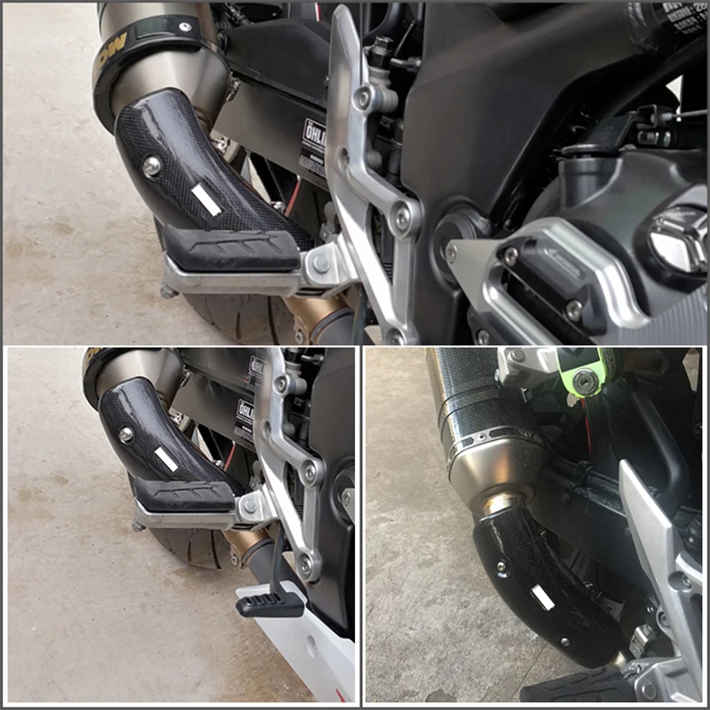 Для BMW S1000 R S1000RR 2017 S1000XR 2016 HP4 крышки выхлопного глушителя мотоцикла соединение