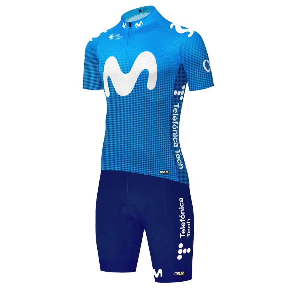 2021 proteam Лазерная вырезка movistar maillot ciclismo hombre Быстросохнущий велосипедный костюм