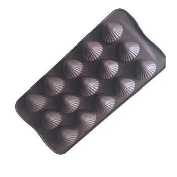

15 hole shells silicone chocolate mold, silicone cake mold