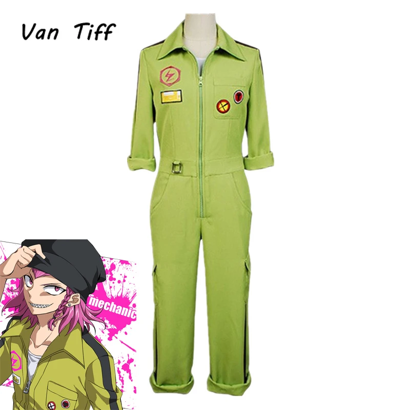 Супер Danganronpa Kazuichi Souda Карнавальный костюм для мужчин и женщин мужской комбинезон