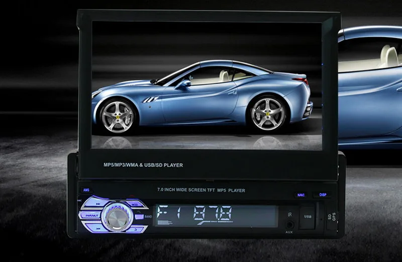 Автомобильное радио MP5 MP4 плеер gps Bluetooth Стерео FM USB TF AUX 1 DIN 7 дюймов радио кассетный плеер Зеркало Ссылка