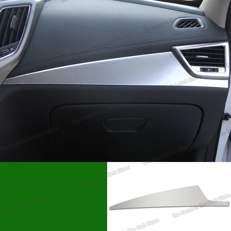 lsrtw2017 stainless steel car dashboard trims for changan cs35 2017 2018 2019 accessories co-pilot storage box decoration | Автомобили и
