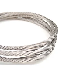1 5 medidor 1mm 1.2mm 1.5mm 2mm 2.5mm 3mm 4mm 5mm 304 fio de aço corda cabo varal rustproof 304 aço inoxidável 7*19
