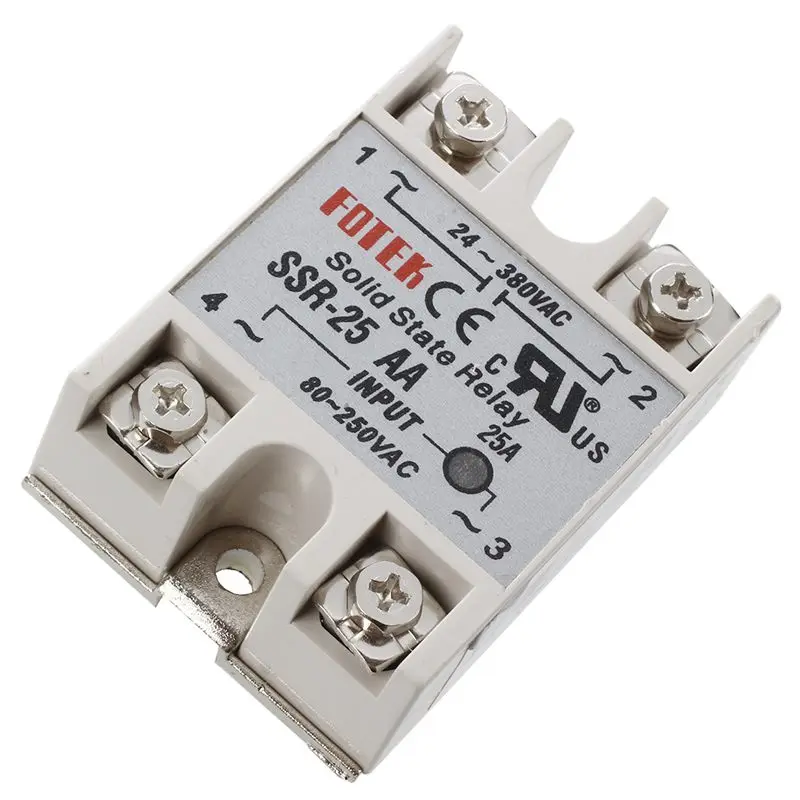 SSR-25AA 80-250V 25A машинное управление AC твердотельные модульные реле