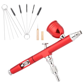 

Gravity Feed Dual Action Airbrush Spray Gun Kit Cleaning Spray Gun Paint Cake Decorating Car Paint Air Brush with Cleaning Tools