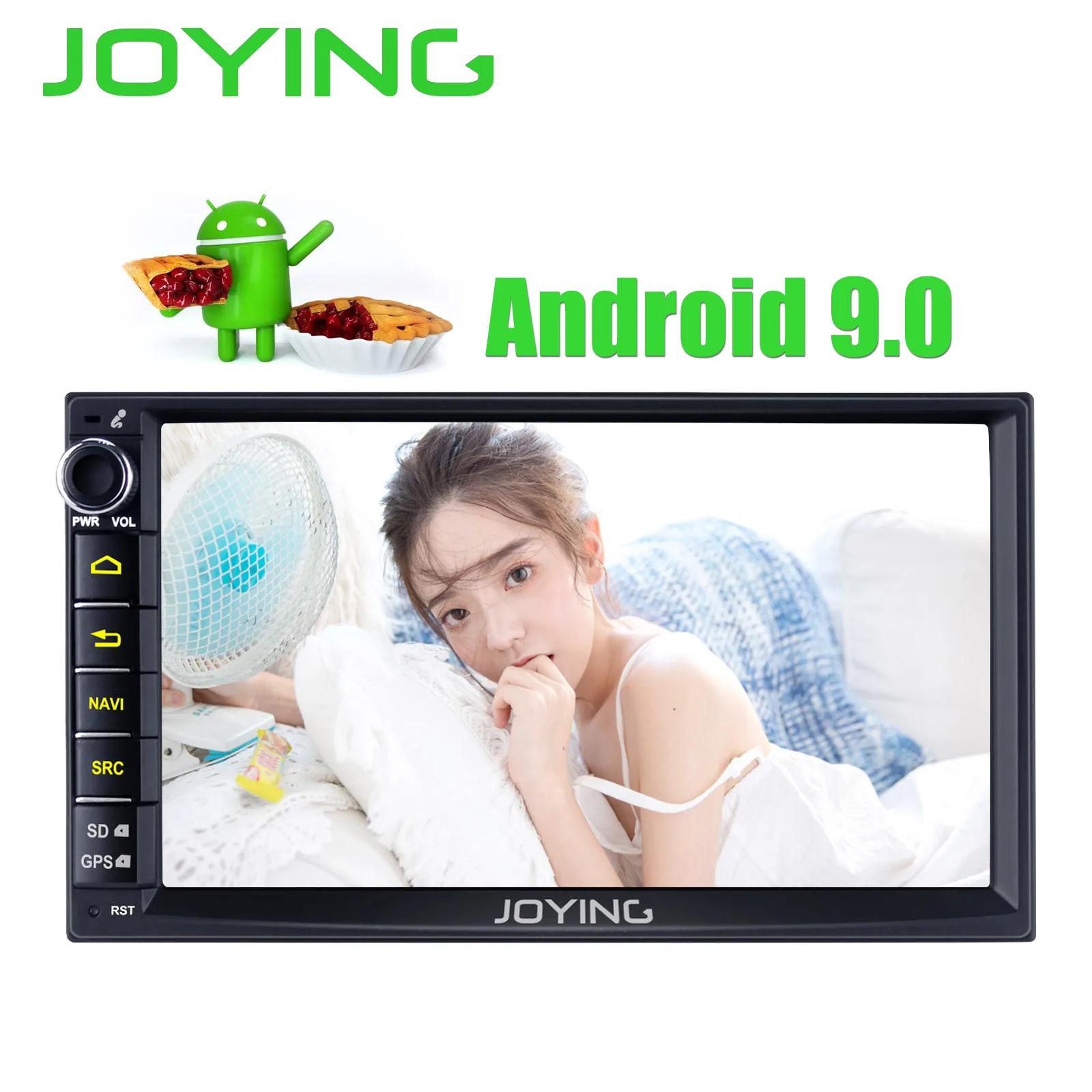 Top JOYING 2GB Android 9.0 Universal Car radio Stereo GPS Navigation 2 Din 7