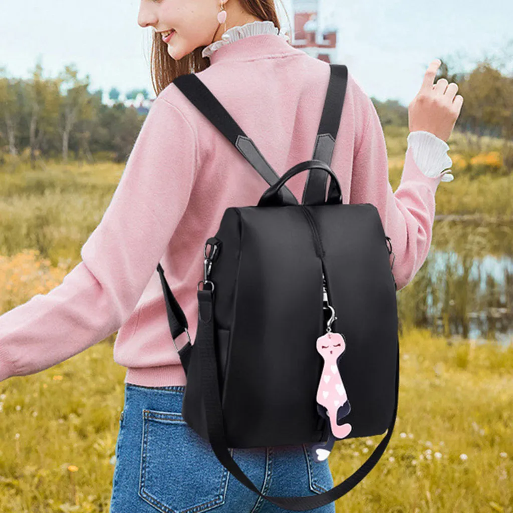 Mochila de viaje de moda para mujer, Bolso pequeño de tela Oxford, para estudiantes, mochila de hombro