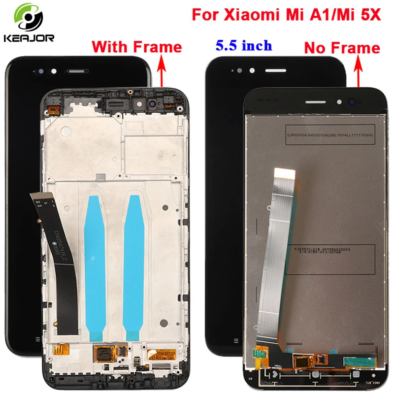 Koop Voor Xiao Mi A1 Mi A1 Lcd scherm + Touch Screen + Frame Met Back Light Knop Flex Kabel Glas panel Gereedschap Voor Xiao Mi Mi A1 Mi A1 Lcd