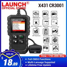 Lançamento obd2 scanner x431 cr3001 automotivo profissional ferramenta de diagnóstico obd 2 leitor código do motor ferramenta de verificação para carros pk elm327