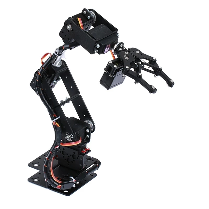 6 DOF Robot Arm Kit Manipulator Metal Alloy Mechanical Arm Clamp Claw Kit MG996R kit with Open Source Code and Tutorial