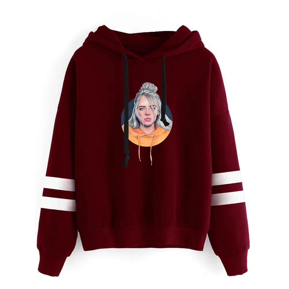 Billie eilish, принт, для молодых людей, весна и осень, мультяшный узор, мужские толстовки, мужская Толстовка