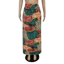 Женская мода размера плюс, длина до пола, макси юбка с цветочным рисунком, облегающая пляжная юбка, полосатая Повседневная Длинная юбка 9,5