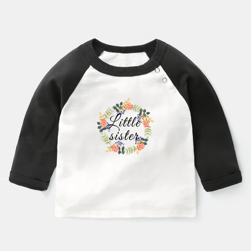 Little Sister Big Sister Cute Print Tee 