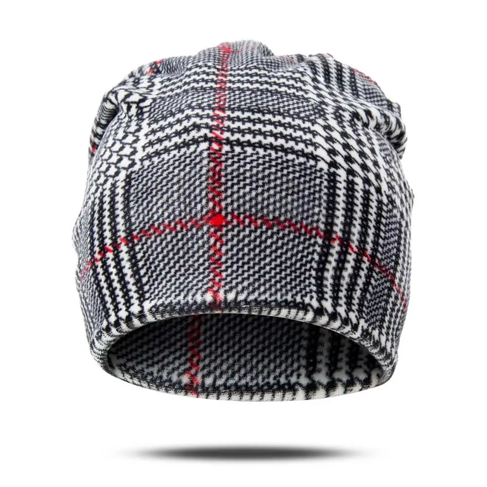 TRUENJOY новая дизайнерская шапка бини для осени зимы шляпа с принтом клетчатые черепа Круглая Шапочка Шапка Кепка кольцо шарф шарфы женские мужские 25 цветов