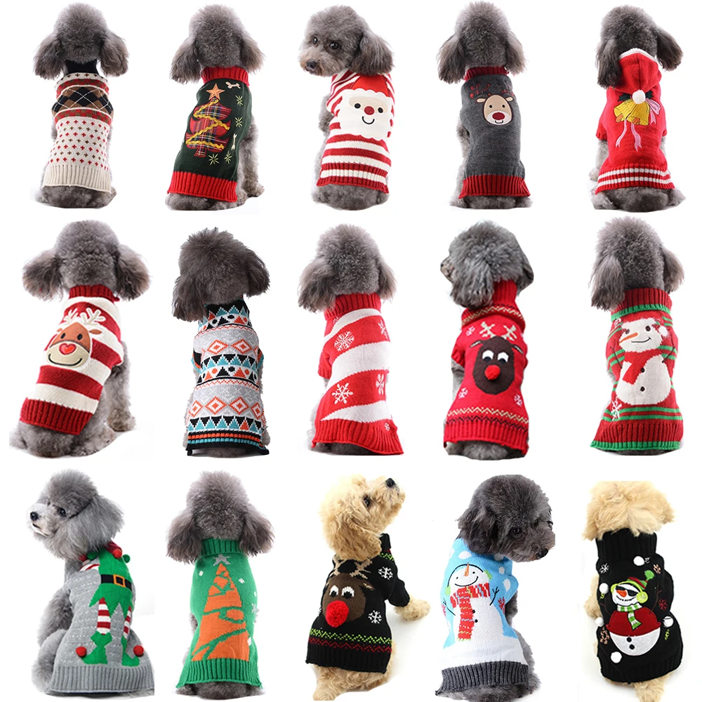 Tremendo Enemistarse caligrafía Suéter para perro, ropa de Navidad para Chihuahua, traje de punto para  perros pequeños, suéteres cálidos para gatos, ropa de invierno para perros,  jersey de Navidad|Suéteres de perro| - AliExpress