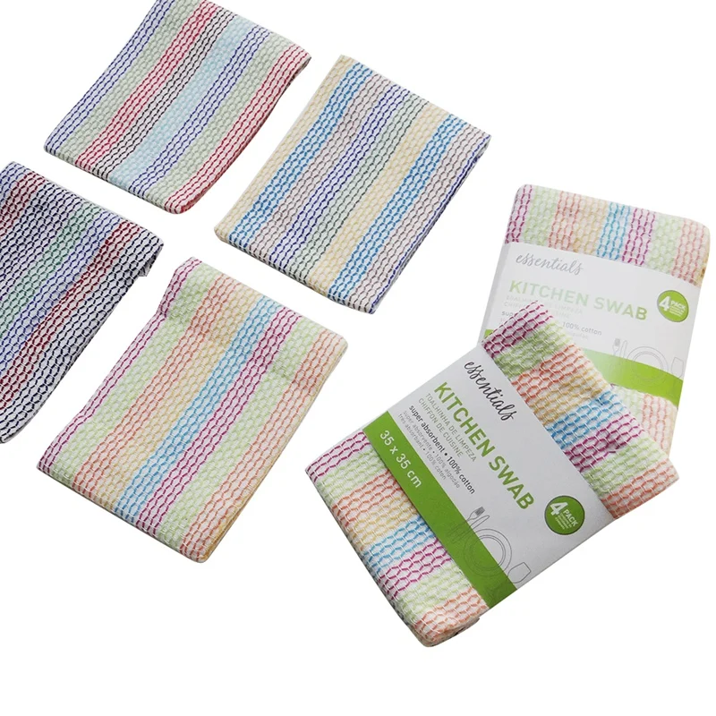  8Pcs Cotton Table Napkins Cloth Tea Towel Absorbent Dish Cleaning Towels Kitchen Towels Cleaning Cl