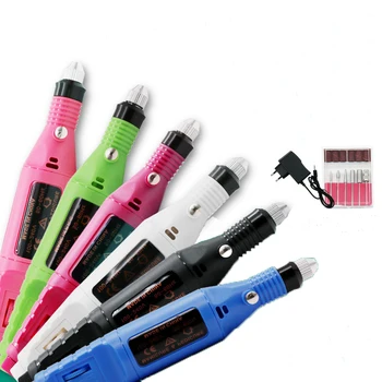 

1 Set 6 Bits Nail Art Drill File UV Gel Remove Sanding Buffer Pedicure Electric Machine Drills Professional Nail Art Tools Kit