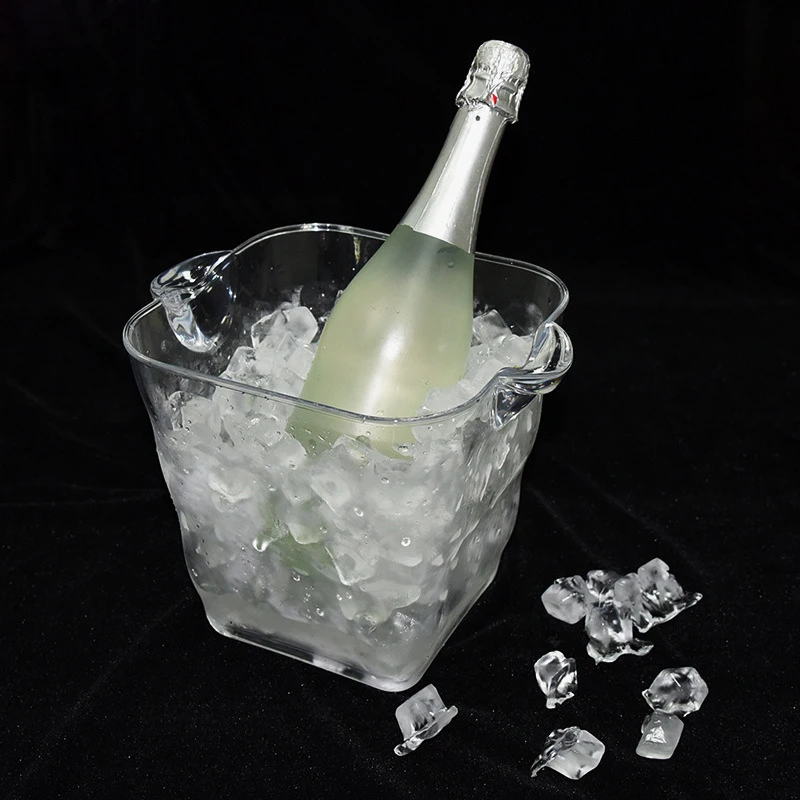 5L прозрачное ведерко для льда шампанское, пиво, вино охладитель напиток вино держатель бар/дом/свадьба/Открытый 20*25cm