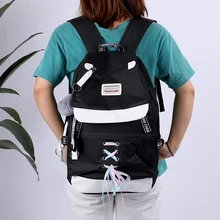 Модная дорожная сумка для женщин с usb-зарядкой, рюкзак для женщин, школьные сумки для девочек-подростков, цветная большая емкость