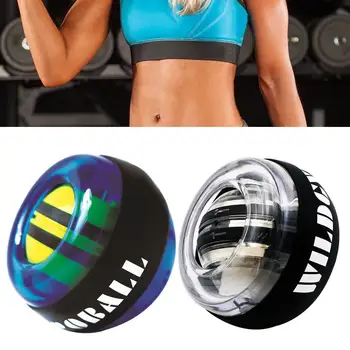 

Wrist Force Strengthener Rotating Hand Grip Exercise Muscle Relax Self Start Colorful Light Gyroscope Ball