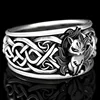 Nine Tails Fox Design Ancient Mythology Style Ring Old Silver Color Vintage Ring Male's Birthday Gifts Jewelry Bijoux ► Photo 3/6