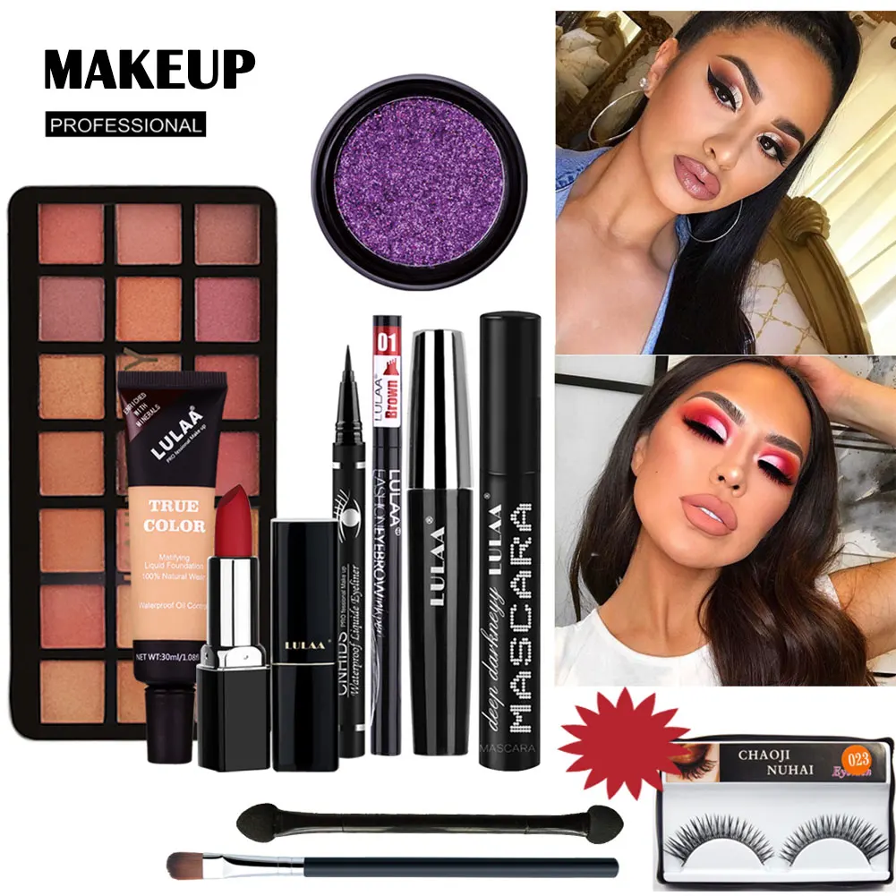

10 Piece Set Makeup Waterproof Concealer Combination Charm Eyeshadow Complete Set Cosmetic 998