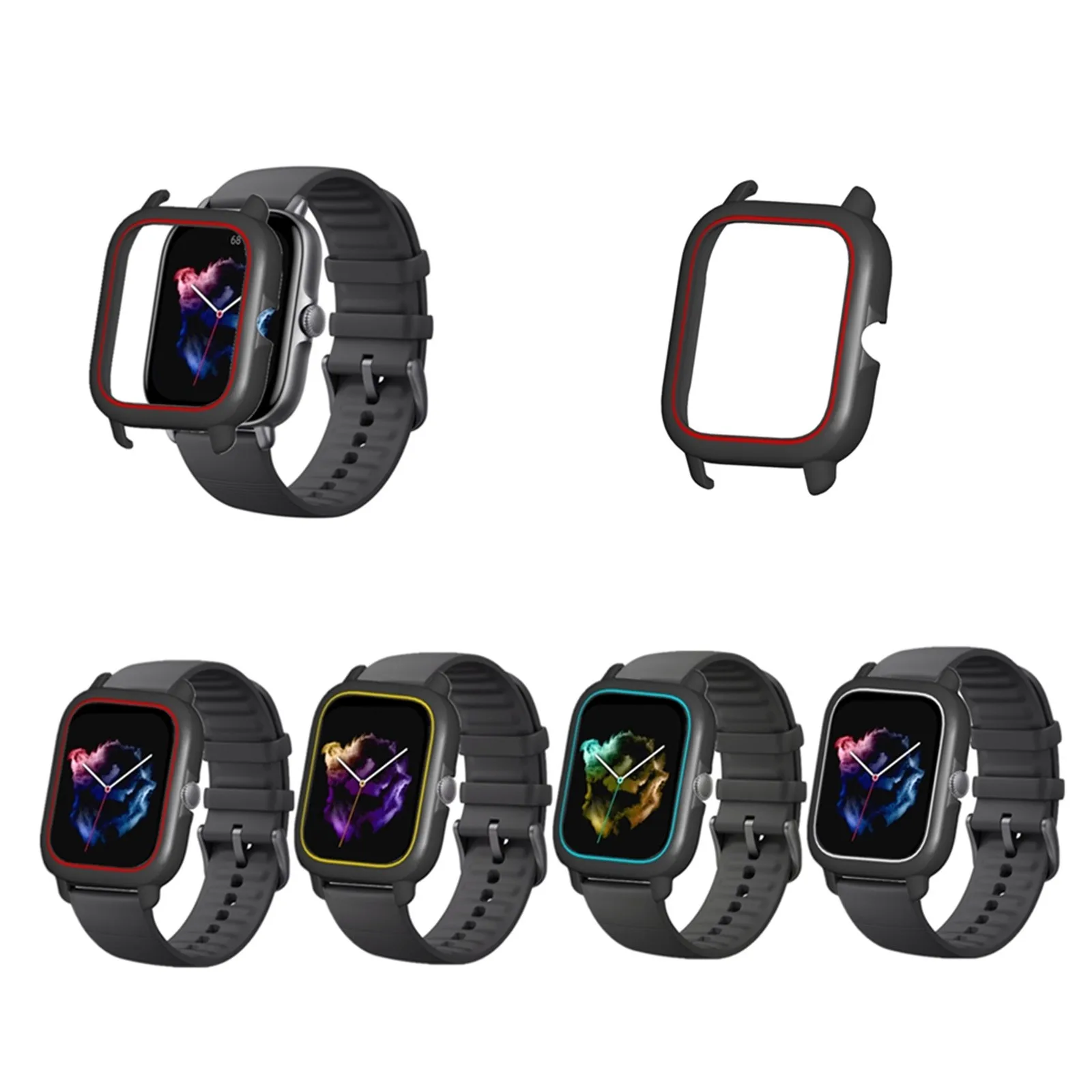 2021 Suitable For Amazfit Gts3 Two-color Tpu Replacement Protective Case High Quality Colorful Support Accessories | Электроника