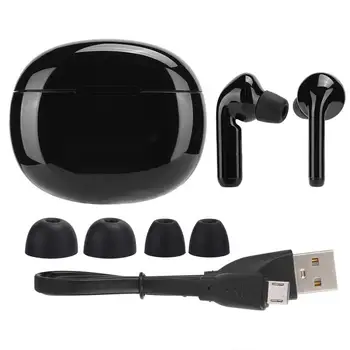 

Bluetooth headset, IPX4 Waterproof Bluetooth 5.0 headset Portable ergonomic headphone with real binaural moving control for spor