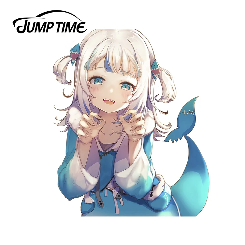 JumpTime 13x11,1 см Hololive En индивидуальные наклейки, виниловые автомобильные наклейки, аксессуары для автомобиля, наклейки на холодильник водонепроницаемые
