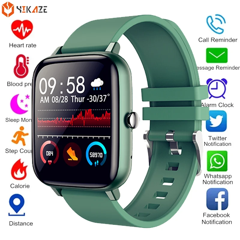 2020 reloj inteligente mujeres hombres rastreador deportivo de ritmo cardíaco reloj de pulsera Bluetooth llamada deporte impermeable Smartwatch para Android IOS