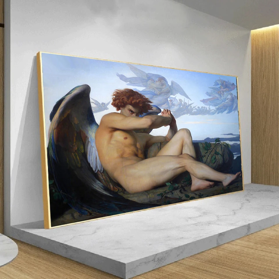 Fallen Angel By Alexandre Cabanel Prints On Canvas Painting Wall