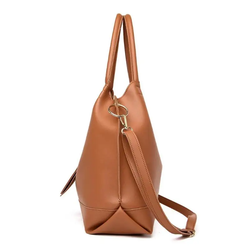 3 шт./компл. модные кожаные Для женщин плеча Crossbody сумка клатч сумочка большой Ёмкость сумка, сумка через плечо, держатель для карт