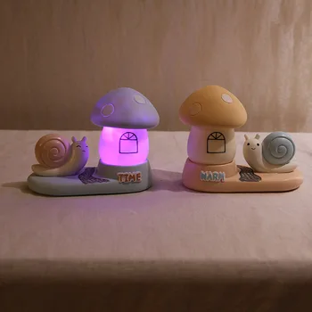 

Creative Small Worm Time Snail Mushroom Small Night Lamp LED Light Illumination Cartoon Cute Home CHILDREN'S Room Decorations