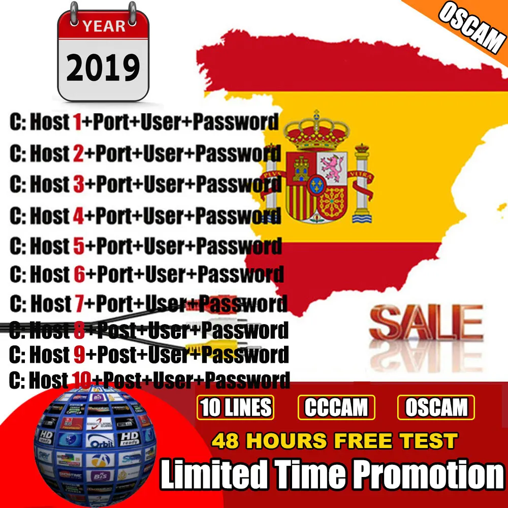 

DVB-S2 Receptor Cccam cline for 1 year Spain Germany Oscam for GT media V9 Super V8 Nova Satellite TV Receiver Europe channels