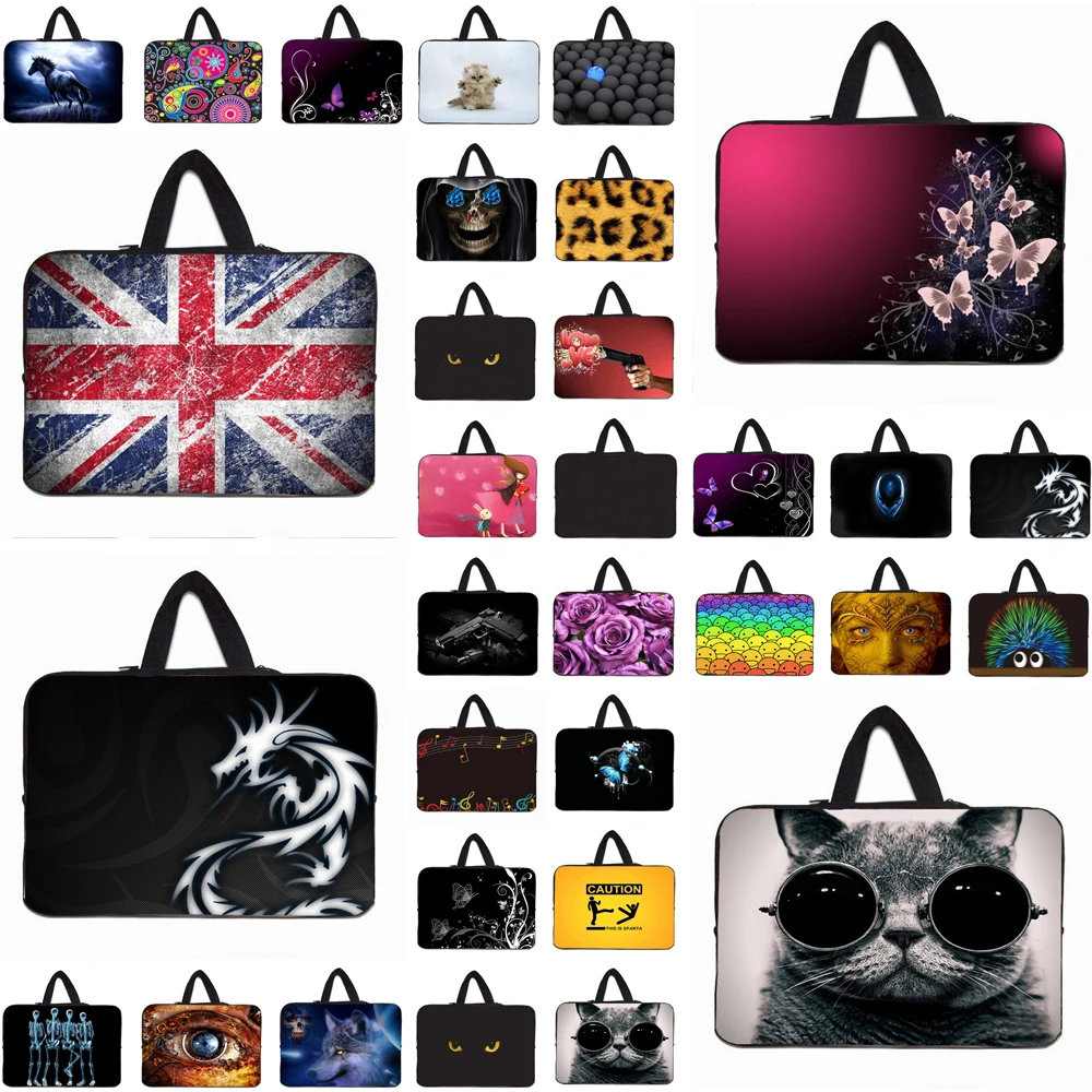 10 10,5 12 13 13,3 14 15 15,6 17 дюймов неопрена модные планшетный чехол с вкладышем Нетбуки рукав сумка для HuaWei MacBook Air samsung lenovo