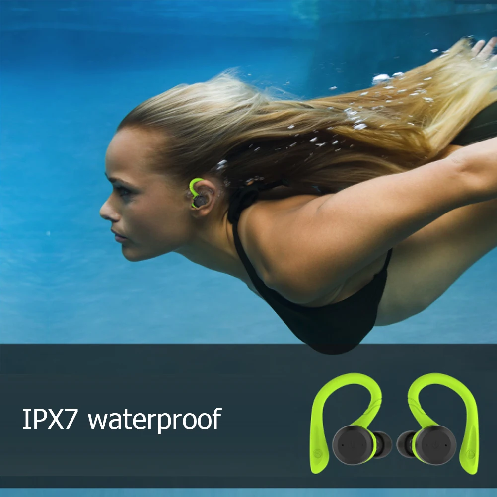 5,0 Bluetooth гарнитура TWS беспроводные наушники водонепроницаемые наушники с шумоподавлением подходят для альпинизма плавания пешего туризма