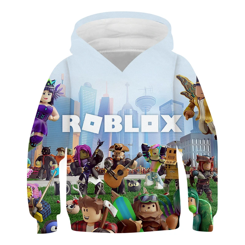 Толстовка детская с длинным рукавом свитшот 3D рисунком аниме Robloxing спортивная
