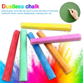 

Non Toxic School Stationery Dustless Chalk Blackboard Drawing Writing Kids Teacher Meeting Room Painting Playground Home Office