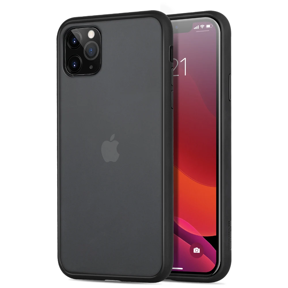 Гибридный чехол memumi для iPhone 11 Pro Max матовая задняя крышка с мягкими краями