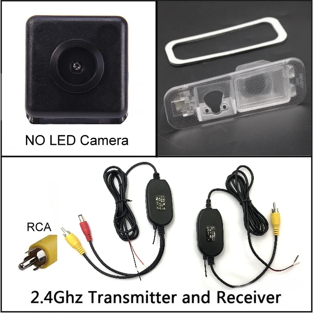 wireless n NO LED Для KIA камера заднего вида Рио K2 K 2 2011- заднего вида парковочная HD ПЗС, заднего хода заднего вида Камера Ночное видение - Название цвета: wireless n NO LED