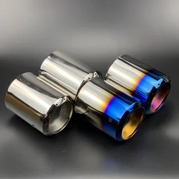 

Cotochsun car styling 1pcs Chrome Stainless Steel Exhaust Pipe Tailpipe case For Mazda 3 Axela Sedan